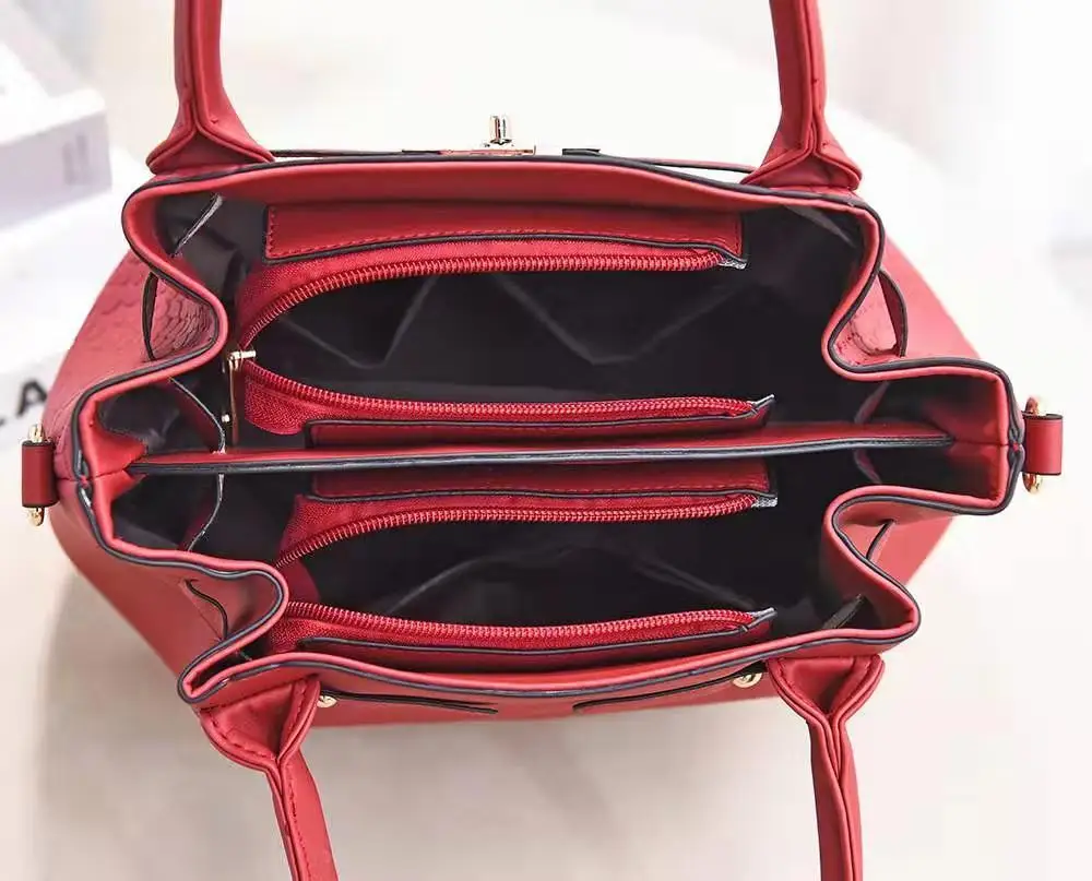 

Popular bag Women's bag New Alligator Pattern Tote Female Crossbody Shoulder Hand Bags Women's Handbag Bags Double Handle Purse