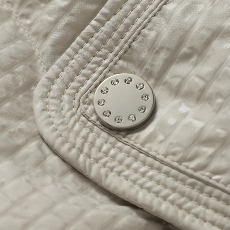 JAZZEVAR Winter 2022 New Wind-proof Hooded Down Jacket  White Duck-down Texture Loose Warm Korean Version Coat