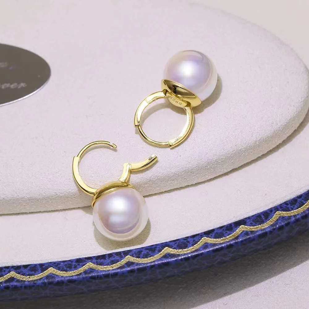 

Серьги-гвоздики из серебра 925 пробы с жемчугом, 10-12 мм