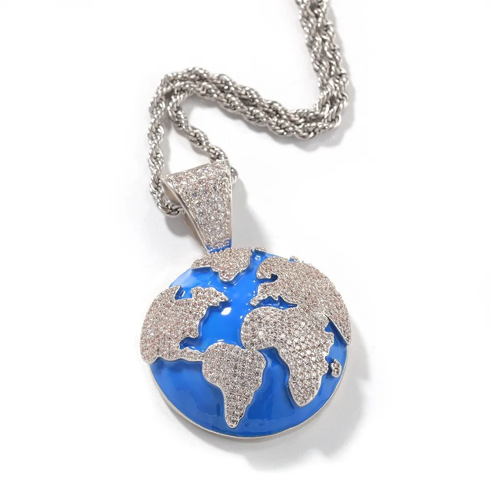 Фото Дюжина уникальный стиль Iced Out Bling кулон ожерелье Mirco Pave Зубец установка Мужчины Женщины Мода Хип-Хоп Ювелирные Изделия BP075 №5