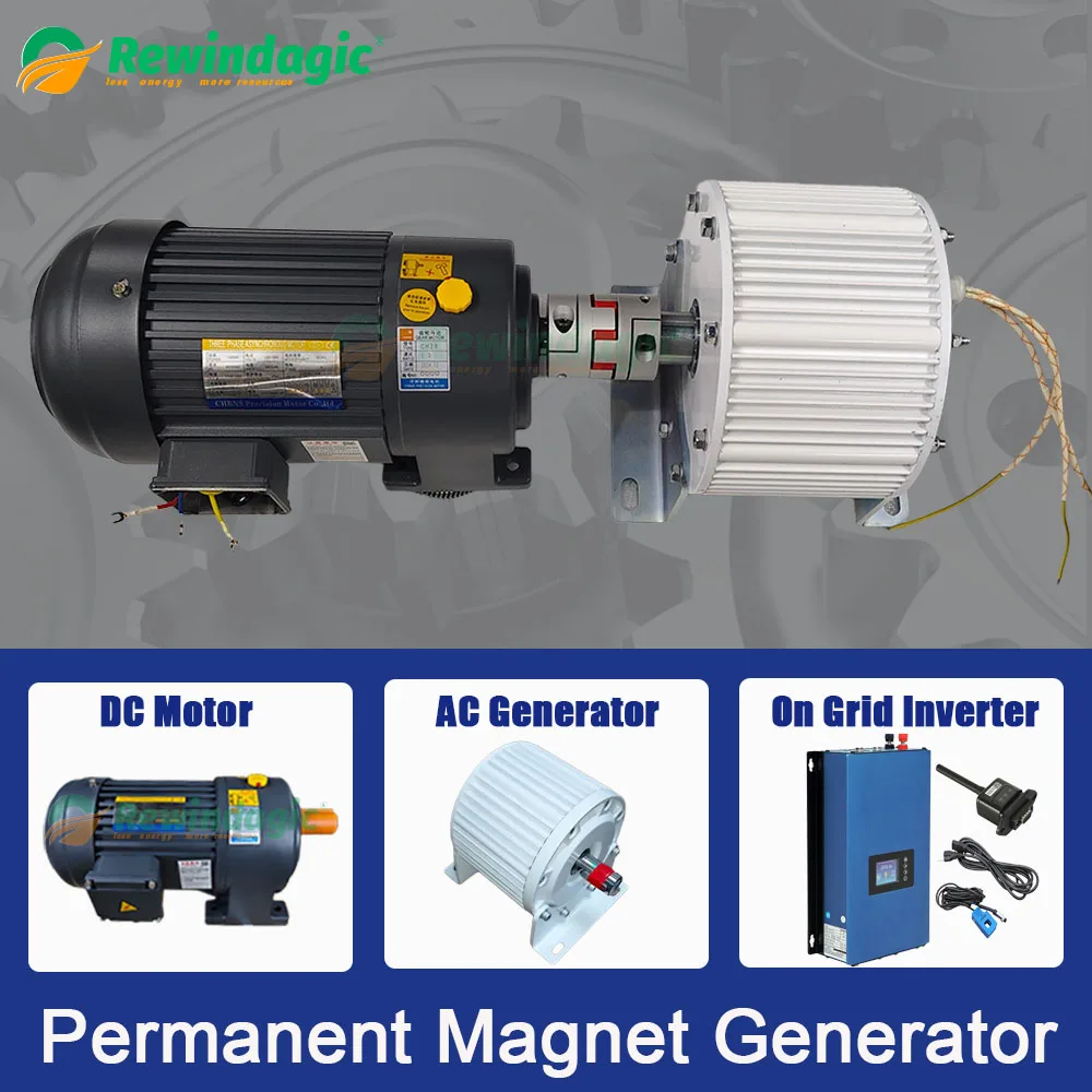 Генератор свободной энергии 10 кВт 20 30 низкие обороты в минуту 48 В 96 120 220 380 с