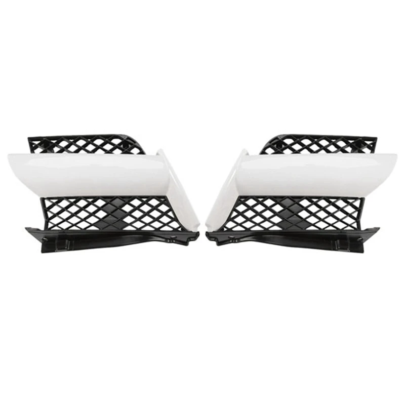 

2Pcs Front Car Bumper Upper Intake Grilles Cover For Mitsubishi Outlander 2003 2004 2005 2006