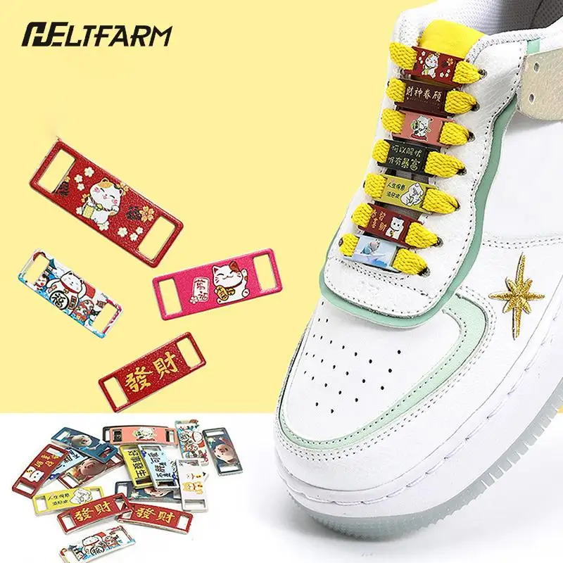 

New AF1 Shoe Charms Fashion Laces Buckle Quality Metal Shoelaces Decorations Chapa Air Force one Shoes Accessories