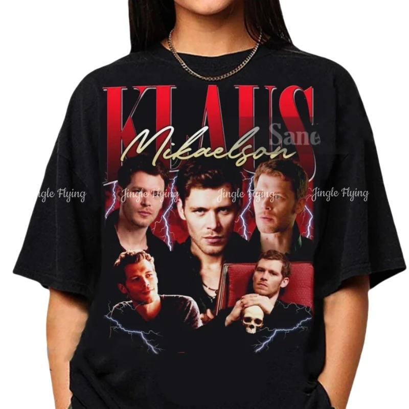 Винтажная футболка Klaus Mikaelson хлопок