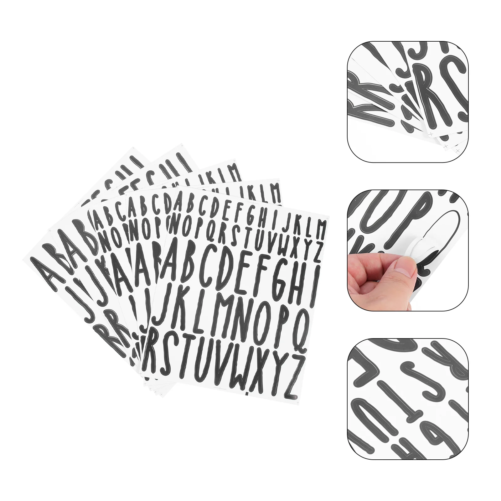 

5 Sheets Number Stickers Mailbox Letters Crafts Decorate Outdoor Numbers Pvc Decals