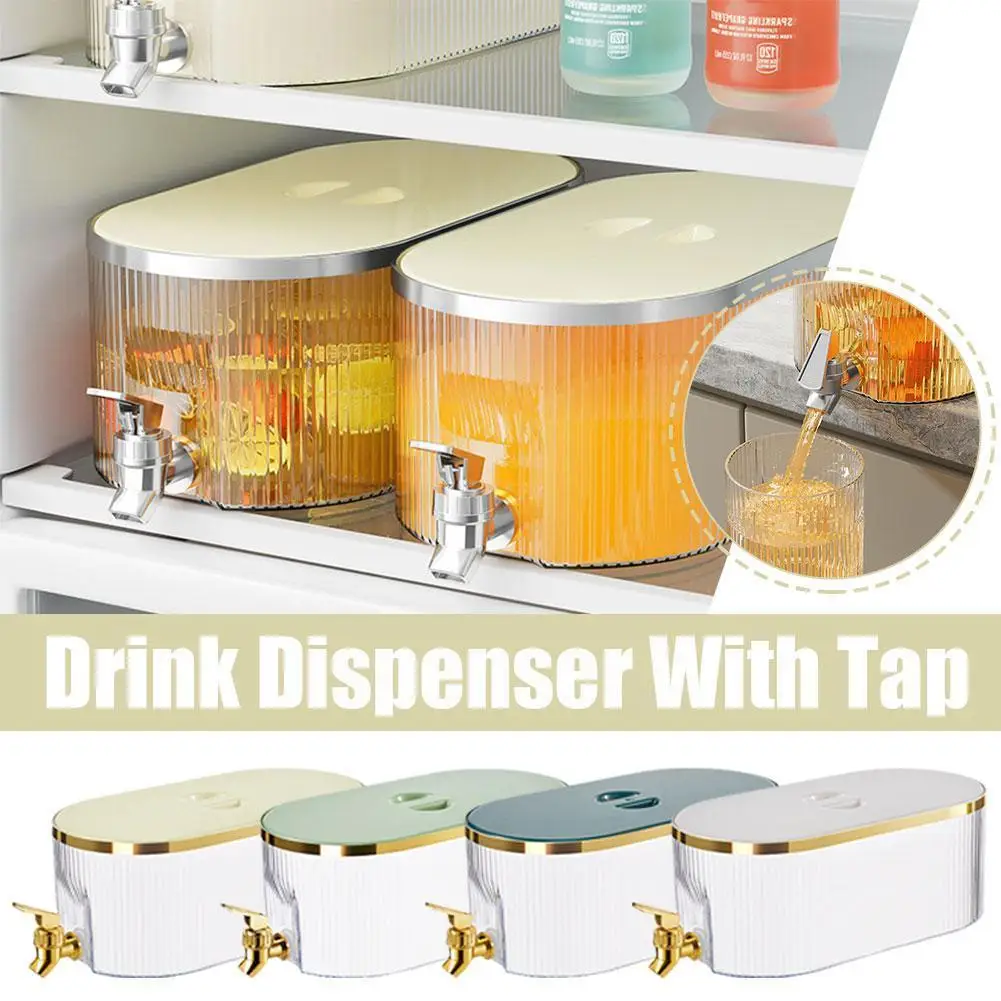 5L Cold Water Pitcher Large Capacity Cold Kettle With Iced Beverage Refrigerator Kitchen Accessories Dispenser Juice Faucet M0Y7