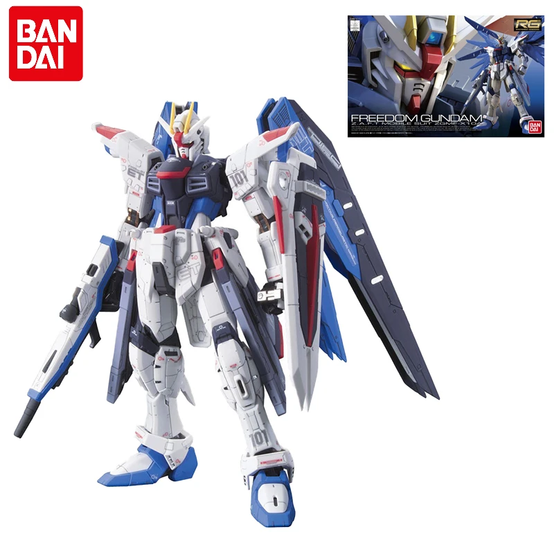 

Original Bandai Gundam Anime Figure RG 05 1/144 ZGMF-X10A SEED FREEDOM GUNDAM 61614 Assembly Model Anime Action Figures Toys