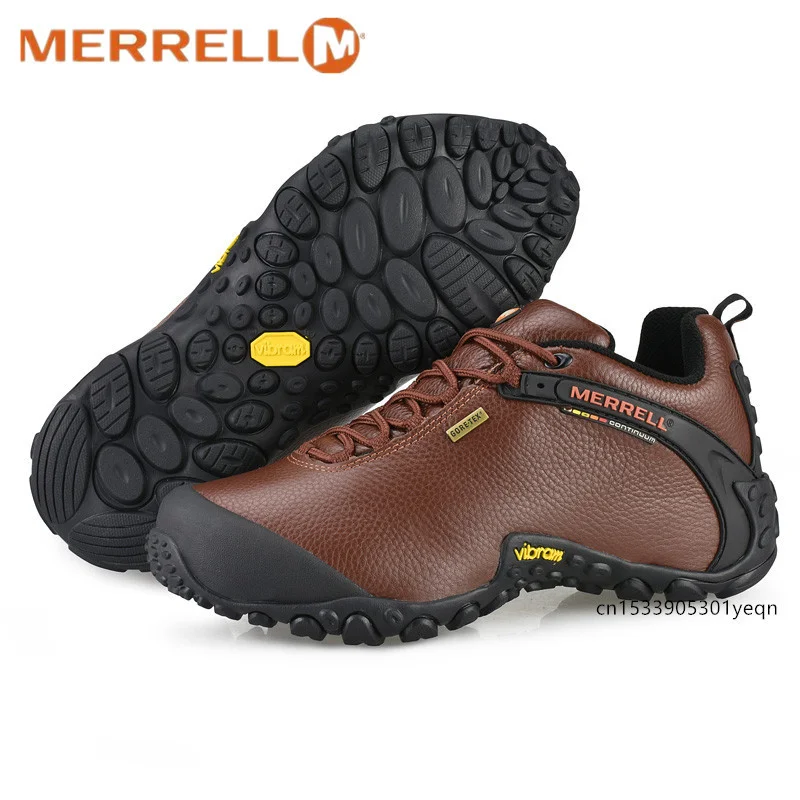 Original Merrell Outdoor Men's Camping Leather Sports Shoes Male Mountaineer Climbing Walking Sneakers 81996 Eur39-45