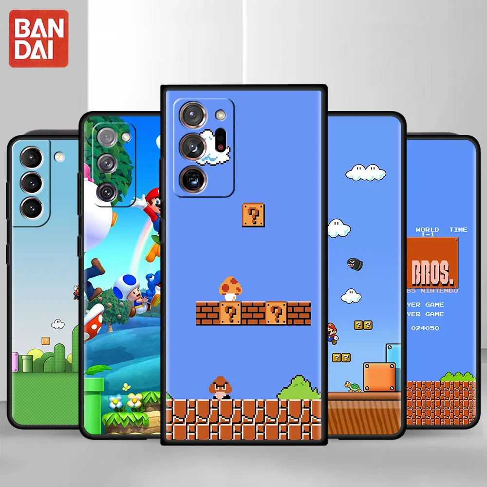 

Shockproof Case For Samsung Galaxy S20 FE S21 Ultra S10 S10e S9 S8 Plus S7 S22 Fundas Soft Phone Cover SUPER MARIO BROS Funny