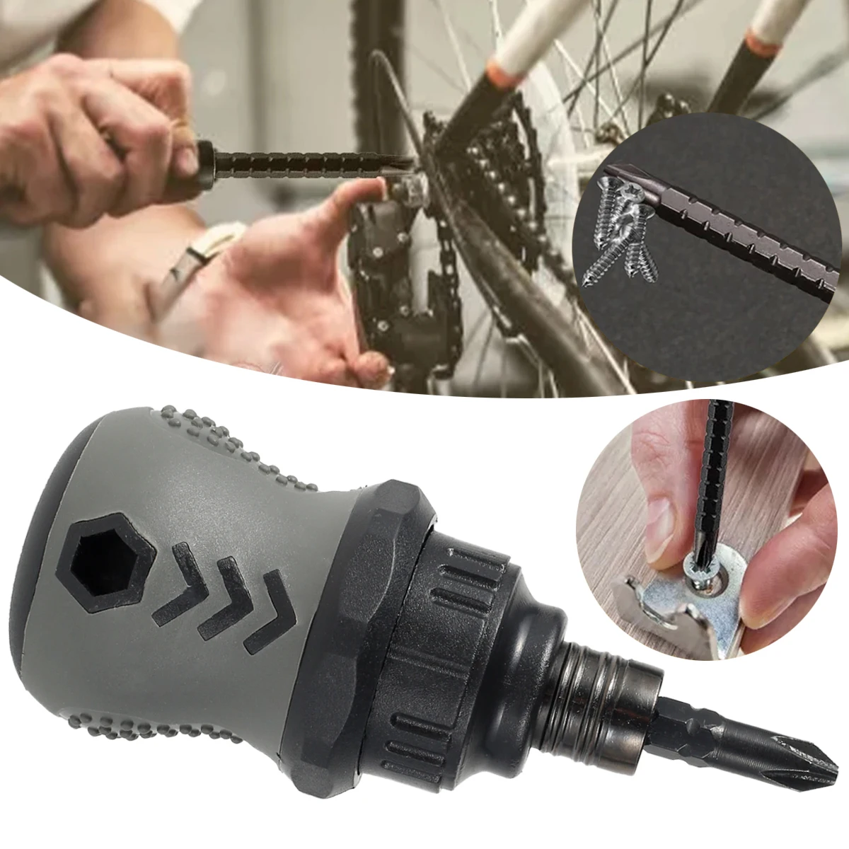 

Straight Ratchet Magnetic Screwdriver Adjustable Head Telescopic Manual In Stubby Length 1 Cross Screwdriver Screwdriver 2