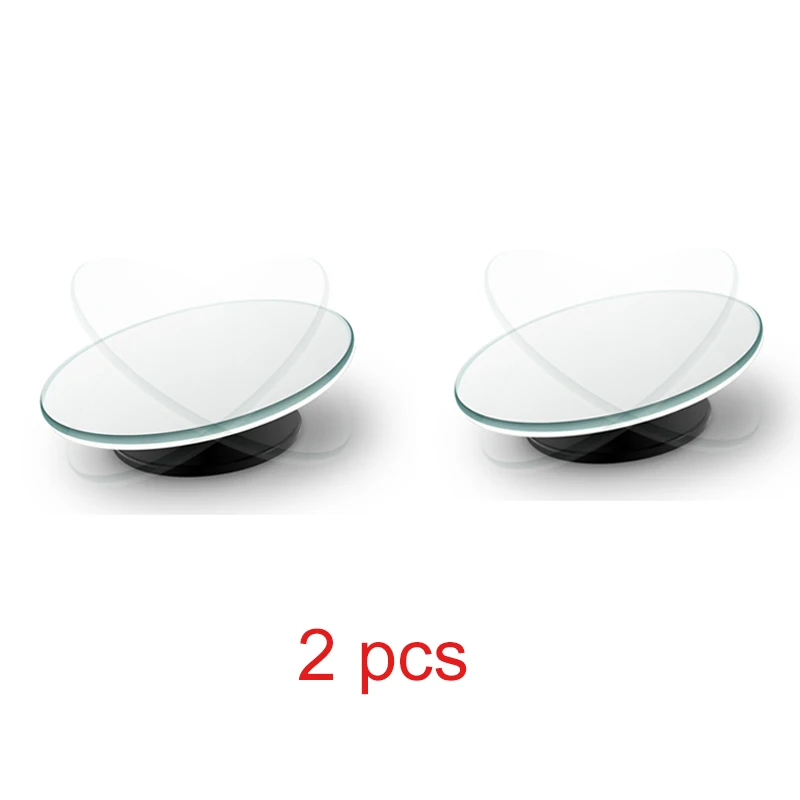 

2 шт., автомобильное широкоугольное круглое выпуклое зеркало 360 дюйма