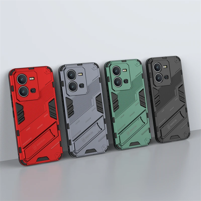 Чехол-держатель для Vivo V25 5G чехол Capas противоударный бампер телефона подставка ПК