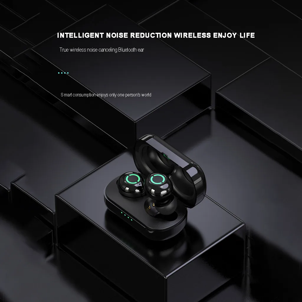 

Беспроводные Bluetooth-наушники Ouhaobin, Tws-наушники с сенсорным управлением, Спортивная гарнитура с шумоподавлением, наушники