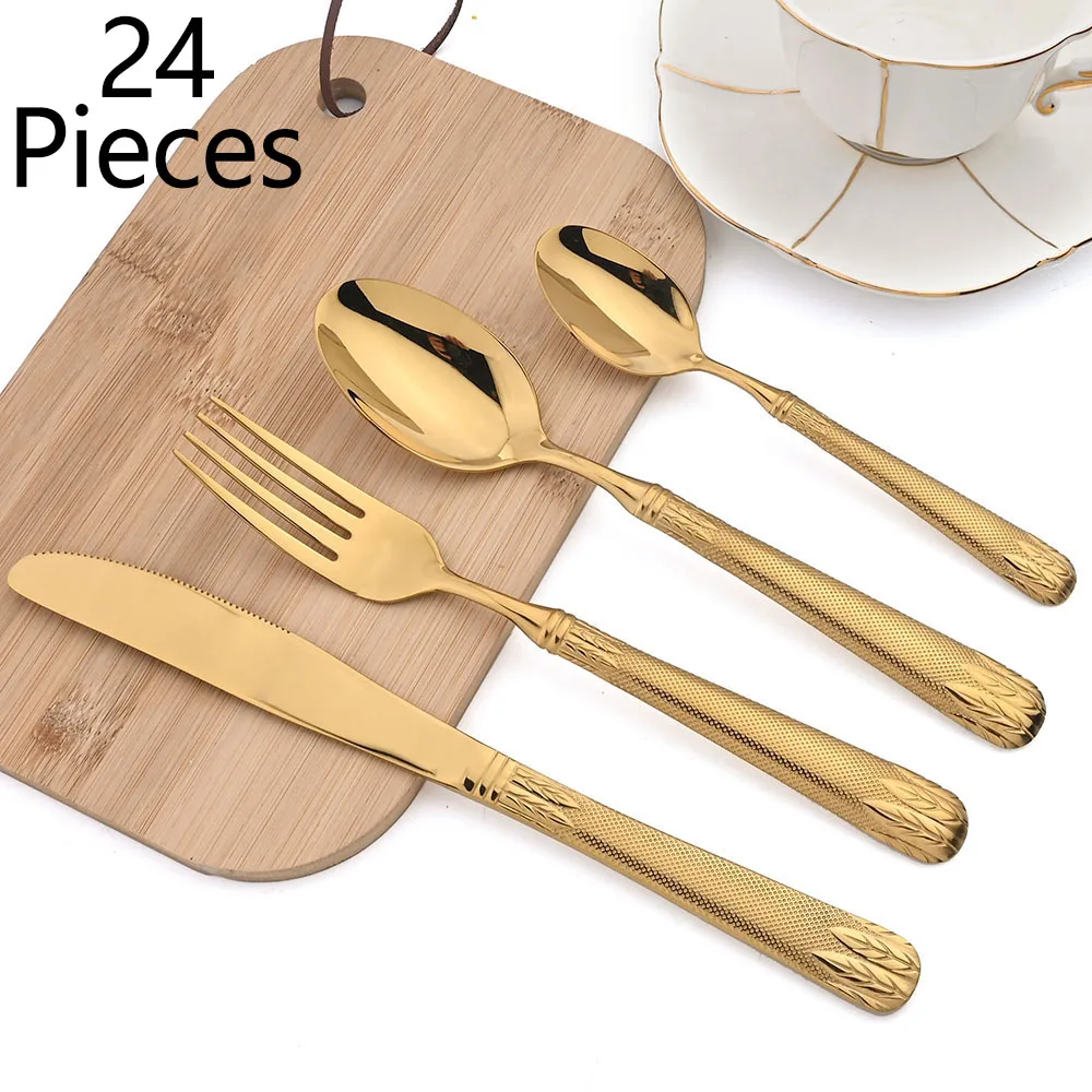 Набор столовой посуды Zoseil из нержавеющей стали 304 24 предмета