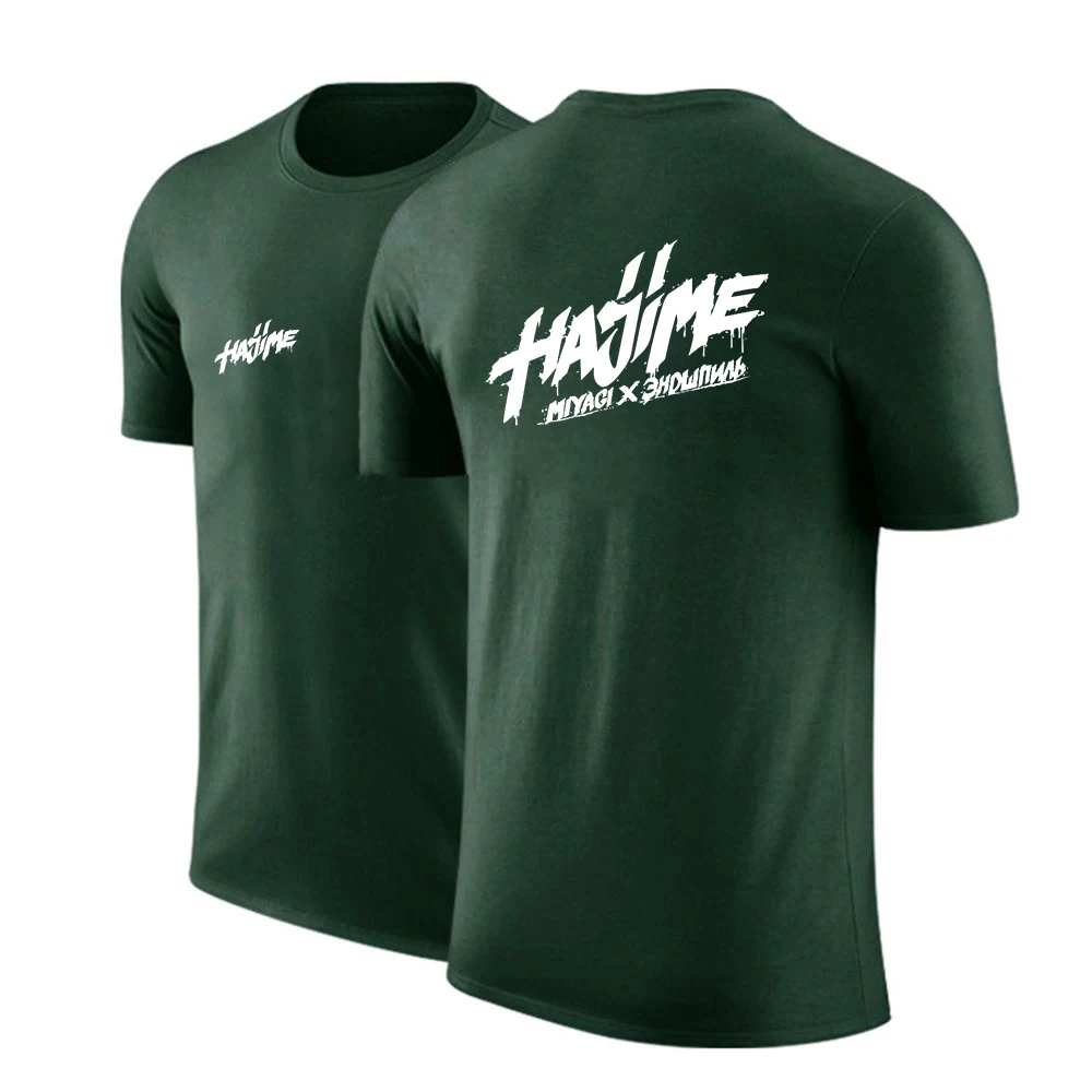 Новинка 2022 Мужская модная футболка с принтом Хаджиме Мияги Энди 100% хлопок летние