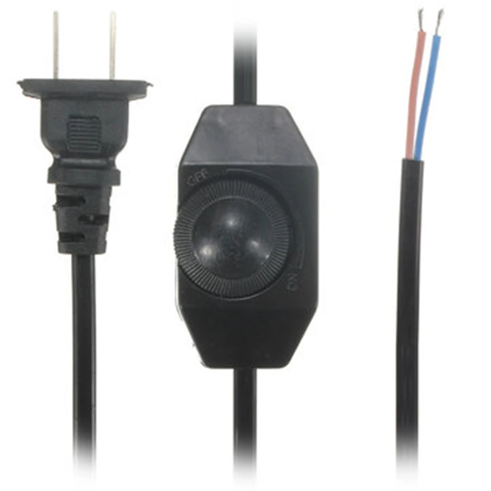 

Durable Accessories Extension Desk Lamp Home With Knob Bulb Office US Plug AWG Switch Dimming Cable