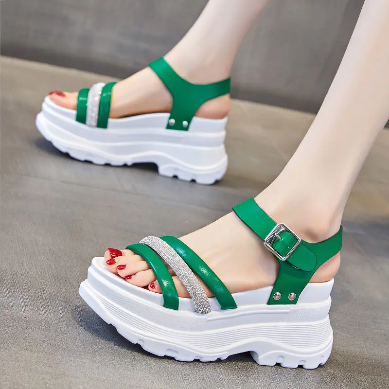 Женские повседневные туфли в Корейском стиле однотонные женские с открытым