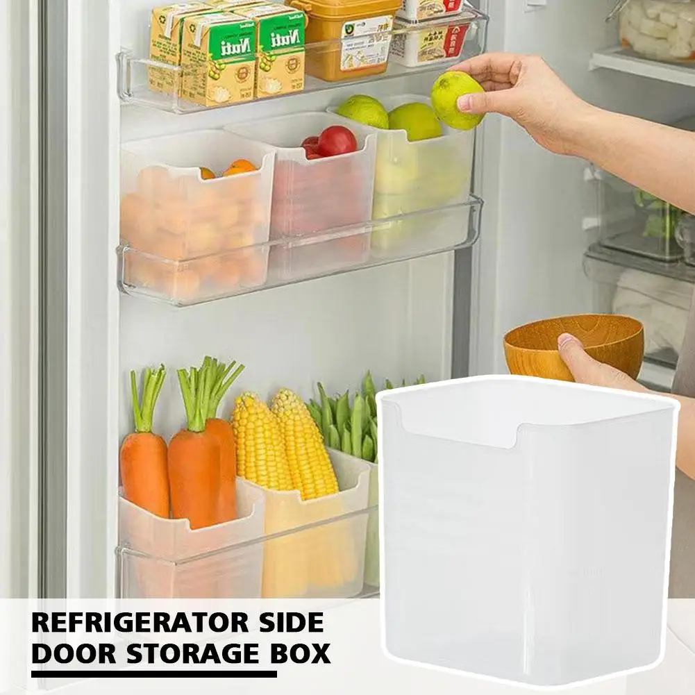 

Kitchen Refrigerator Food Fresh Storage Box Fridge Container Fruit Box Case Side Organizer Food Door Vegetable Spice Storag P5R7