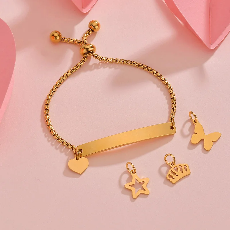 

Engrave Custom Baby Bracelet Stainless Steel Birthday Name Personalized Gift for Girl Boy Children Nameplated Bracelet Wristband