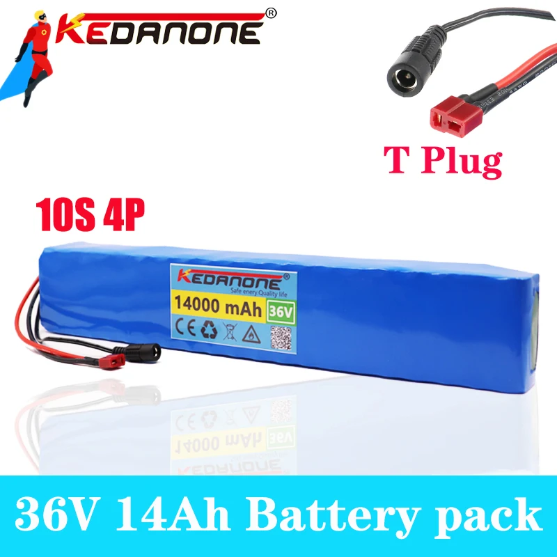 

Ebike 36V 14ah Battery ebike battery pack 18650 Li-Ion Battery 500W High Power and Capacity 42V Motorcycle Scooter with bms