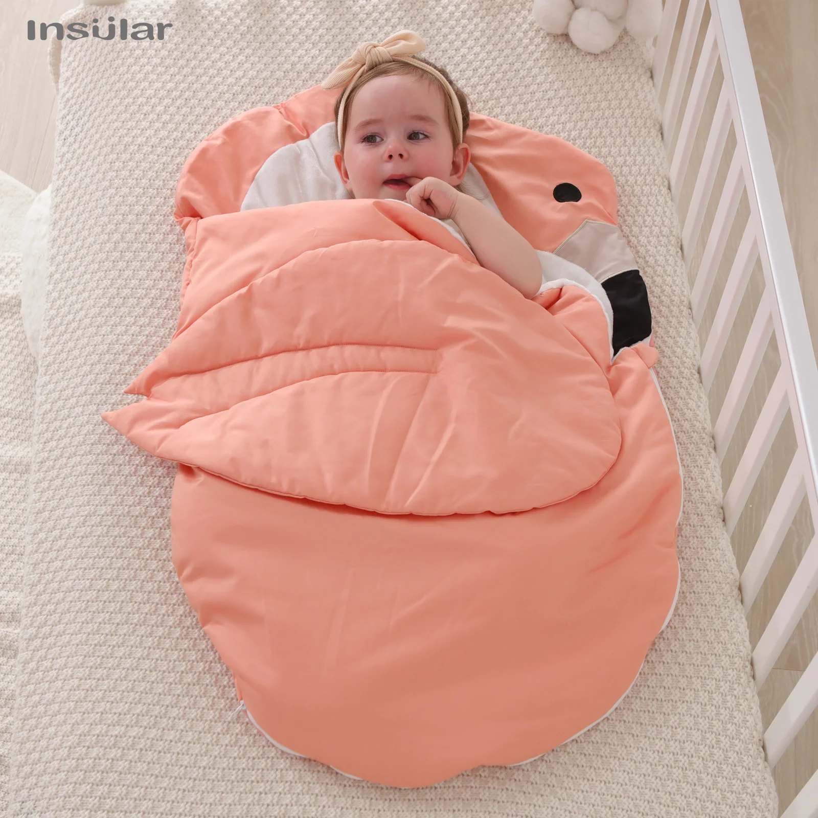 

Newborn Baby Winter Warm Sleeping Bag Cartoon Swaddle Bag Stroller Wrap Envelopes Toddler Sleepsacks Blanket