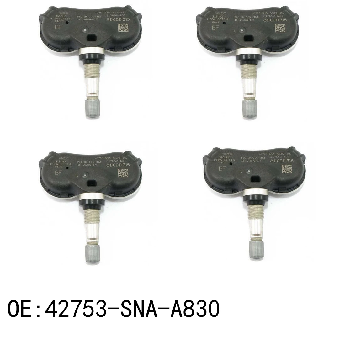 1/4 шт. датчик давления в шинах 42753-SNA-A83 42753-SNA-A830-M1 42753-TRO-A81 42753-TR3-A81 для Honda Odyssey Civic Acura 315 МГц