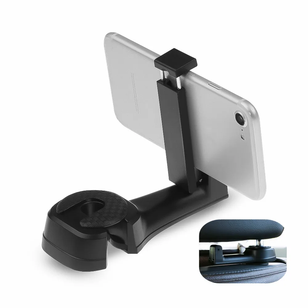 

Hot Auto Car Headrest Hooks Multi-function Seat Back Hook&Car Phone Mount Holder Fastener Seat Back Hanger Clips For Bag