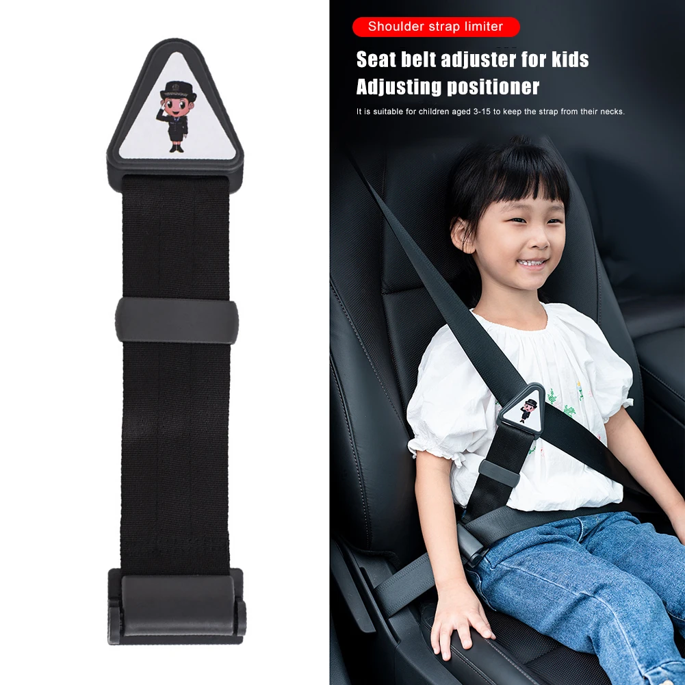 

Car Child Seat Belt Retainer Adjustment and Fixation Anti-stroke Belt Children Shoulder Guard Buckle Seatbelt Adjuster for Kids