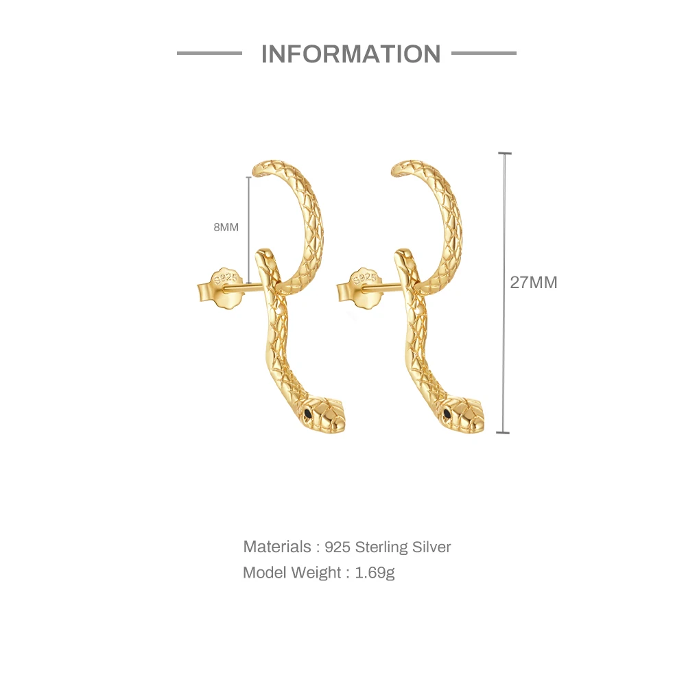 Женские серьги из серебра 925 пробы 18 К