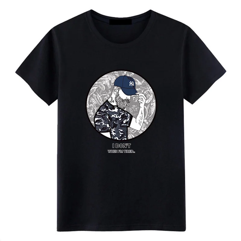 

New Summer Fashion Cotton With Tees Round Neck And Short Sleeves Printed Letters T-shirt For Men Tops
