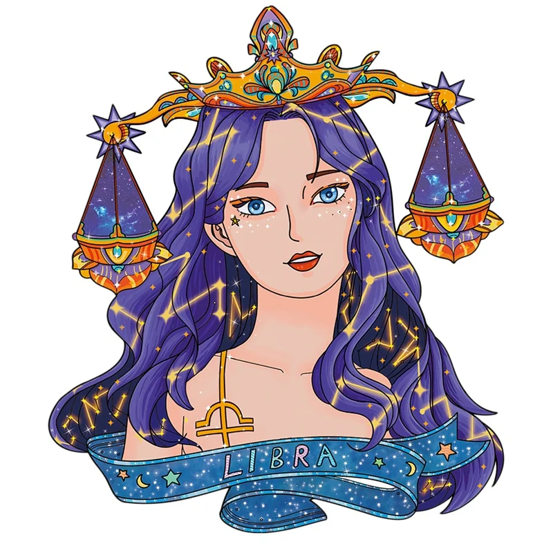 

Special-Shaped Wooden Adult Children's Puzzle Assembling Toy Constellation Libra Patron Saint Children's Puzzle