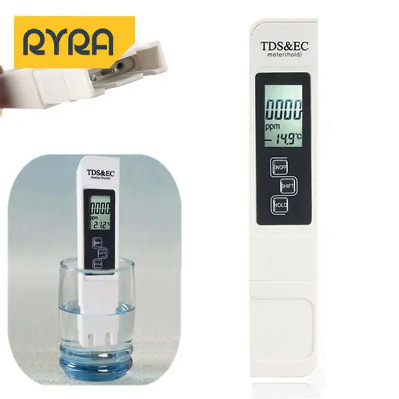 

Water Quality Test Pen Data Retention Exact Lcd Screen Three-in-one Battery With Leather Case Test Pen Tds Ec Pen