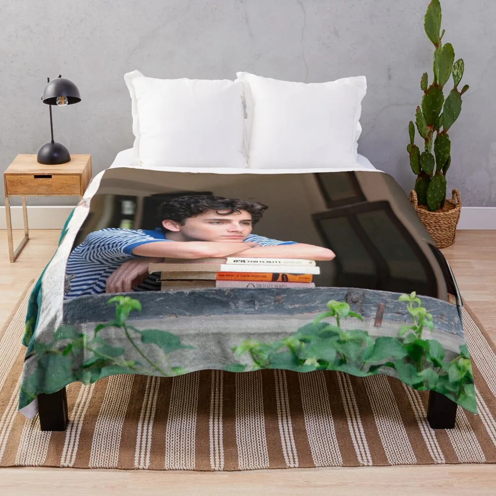 

Timothee Chalamet Throw Blanket Personalized gift Sofa blankets tourist blanket