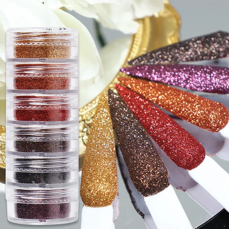 

One Piece Bottle Explosion Flash Gilded Superfine Nail Polish Glitter In Winter New Color Matching Nail Polish Glitter Sequins
