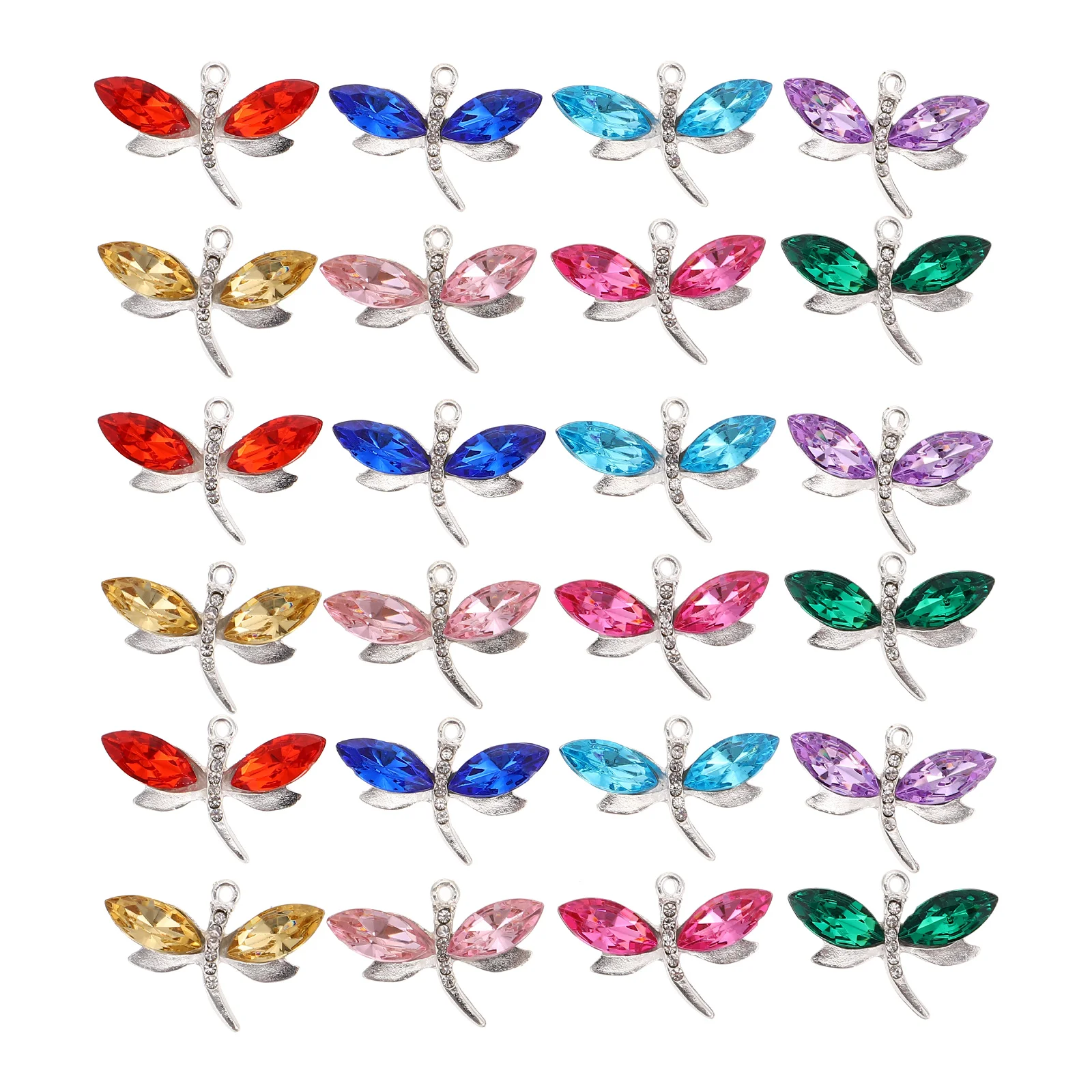 

40 Pcs Dragonfly Pendant Alloy Pendants Necklace Charms Material Jewelry Making Keychain Hanging Ornament Supplies Bracelets