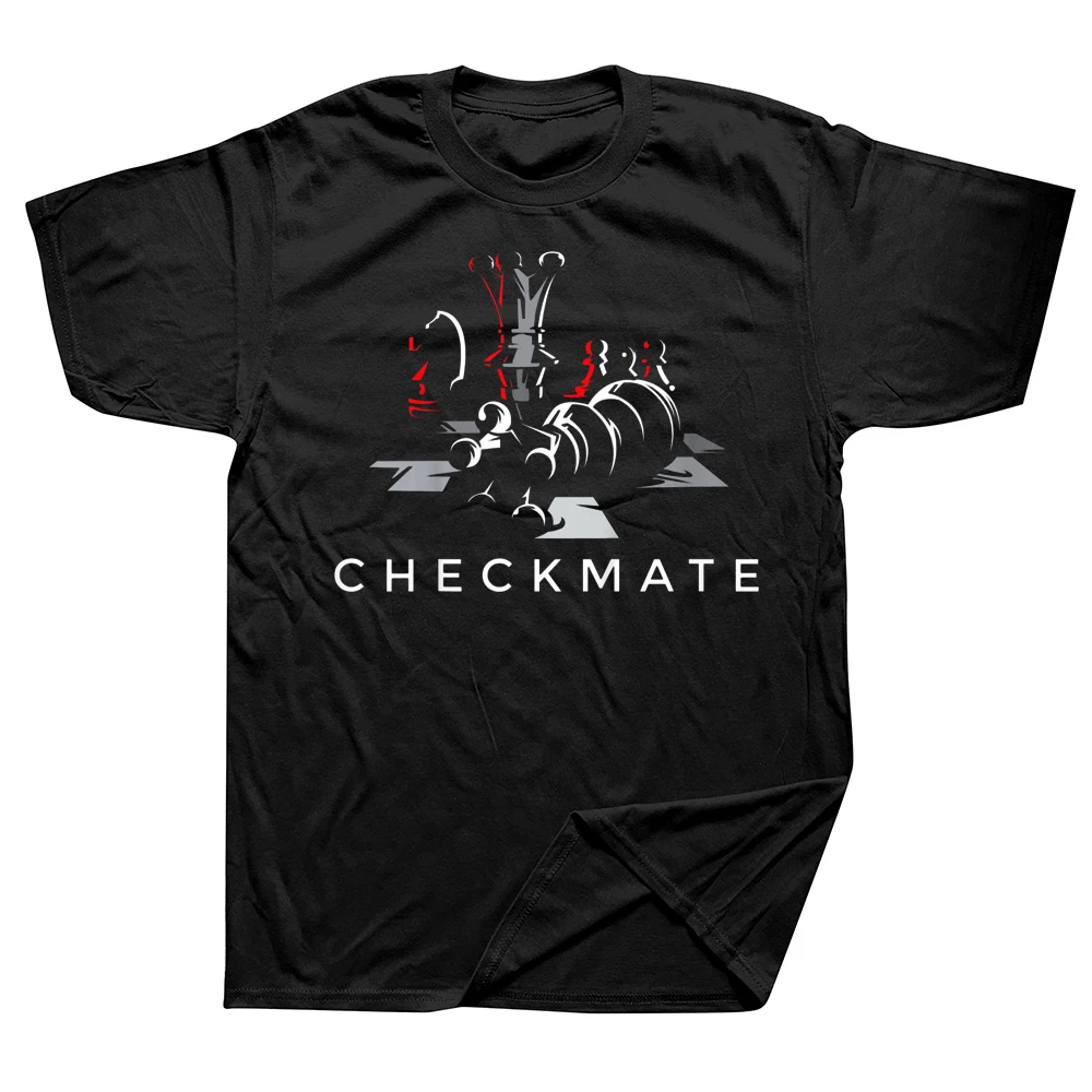 

Funny Cool Chess Checkmate Novelty T Shirts Graphic Streetwear Short Sleeve Birthday Gifts Summer Style T-shirt Mens Clothing