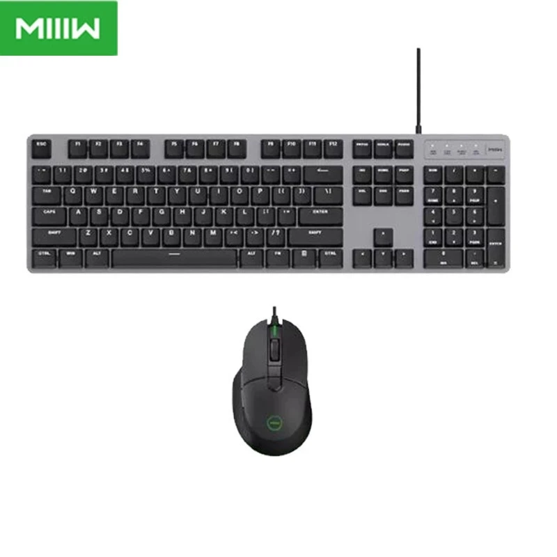 

Xiaomi MIIIW 600K Mechanical Keyboard Gaming Mouse & Keyboard Backlights 104 Keys Kailh Red Switch USB Wired Keyboard Mouse