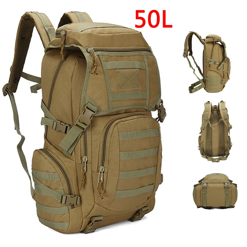 

Tactical Outdoor Hiking Fishing Rucksack Sport Climbing Hunting Backpack Military About Daypack Camping Army Waterproof Bag