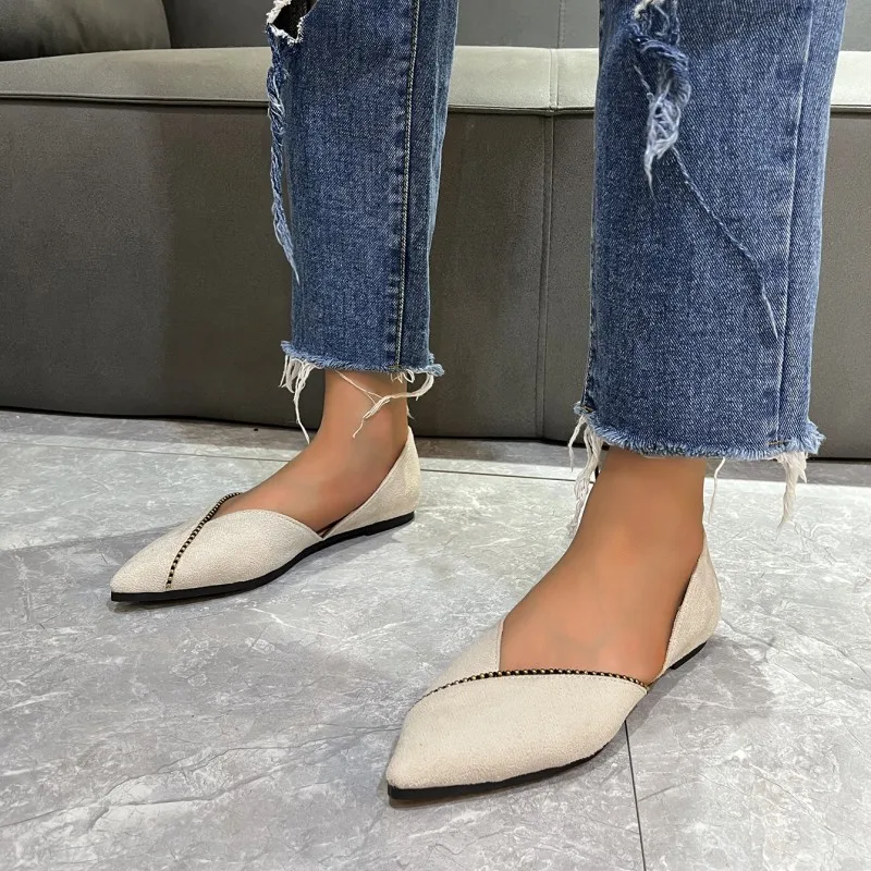 

BCEBYL новые удобные износостойкие сандалии с острым носком на мягкой подошве, Модные Элегантные повседневные женские туфли на плоской подошве