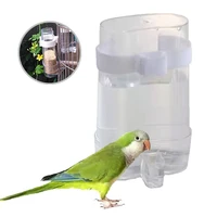 food grade plastic bird feeder parrot seed food water feeding automatic drinker pet dispenser cage clip for cockatiel oiseaux