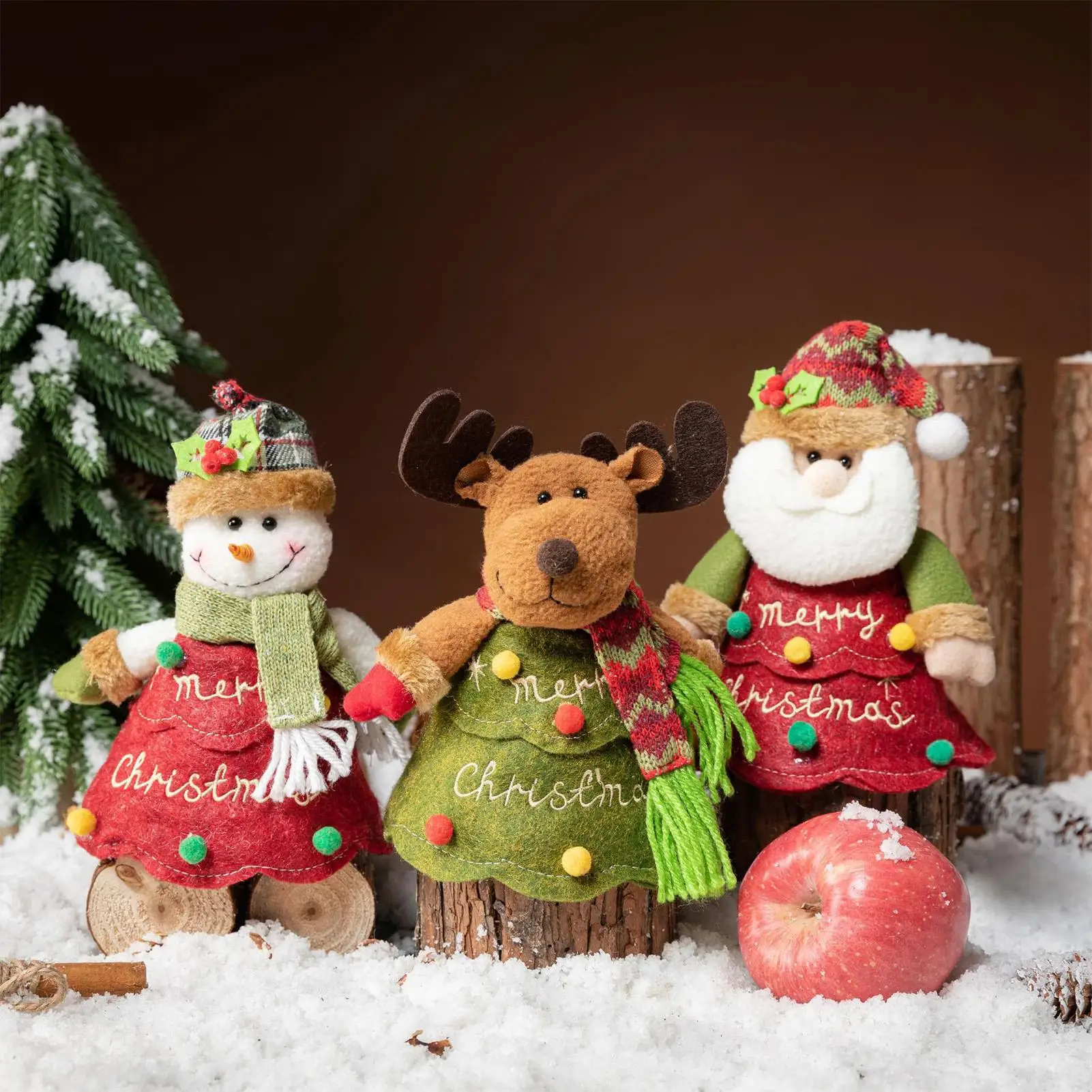 

Рождественская Подарочная сумка, Рождественская Подарочная сумка на шнурке, женская сумка для конфет с Санта-Клаусом, снеговиком, оленем