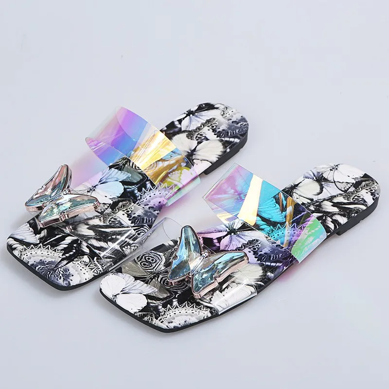 Sandals Women Summer Fashion Women Sandals 2022 Lightweight Comfortable Butterfly Slippers Casual Outer Slippers Women Sandals
