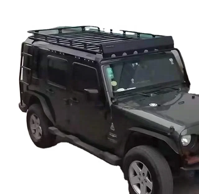 

Hot Selling 4*4 Off Road Parts Aluminum Roof Luggage Carrier Steel Roof Luggage Basket For Wrangler JK JL