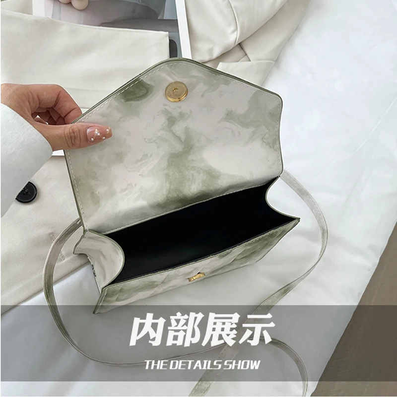 Designer Bags Luxury Luxury Women's Shoulder Bag Tie Dye Designer Quilted Chain Strap PU Leather Handbags Female Crossbody Bags