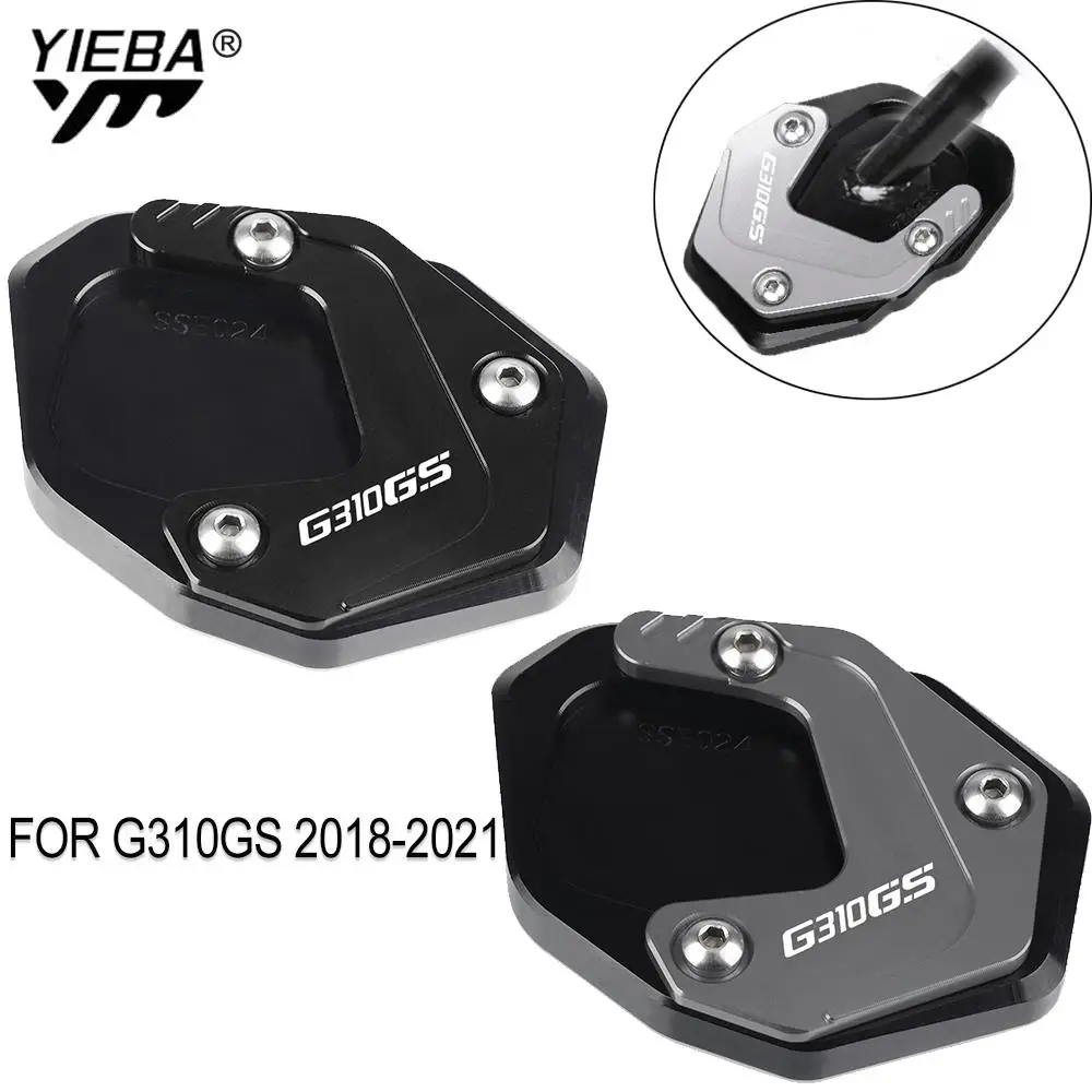 

Motorcycle Accessories Foot Side Stand Enlarge Extension Plate Kickstand For BMW G310GS G 310 GS G310 GS 2018 2019 2020 2021