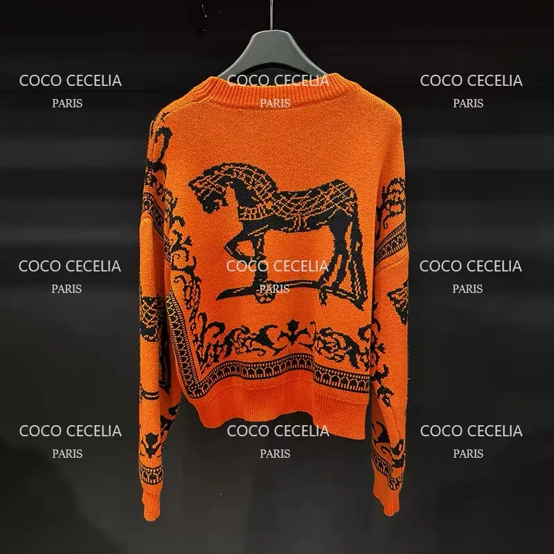 Женская одежда с бриллиантами модные винтажные свитера осенне-зимние вязаные