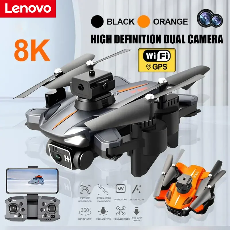 

Lenovo Drone Professional Aerial Photography 8K 5G GPS Dron Dual-Camera Omnidirectional Obstacle Avoidance