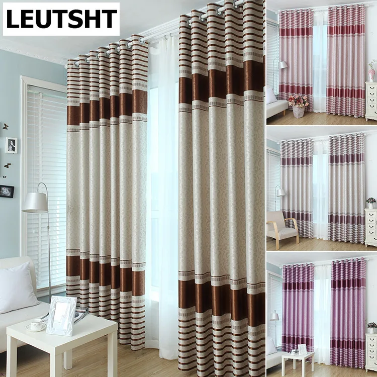 

modern minimalist Curtains for Living Dining Room Bedroom Four-ribbon embossed full blackout fabric floor-to-ceiling curtains