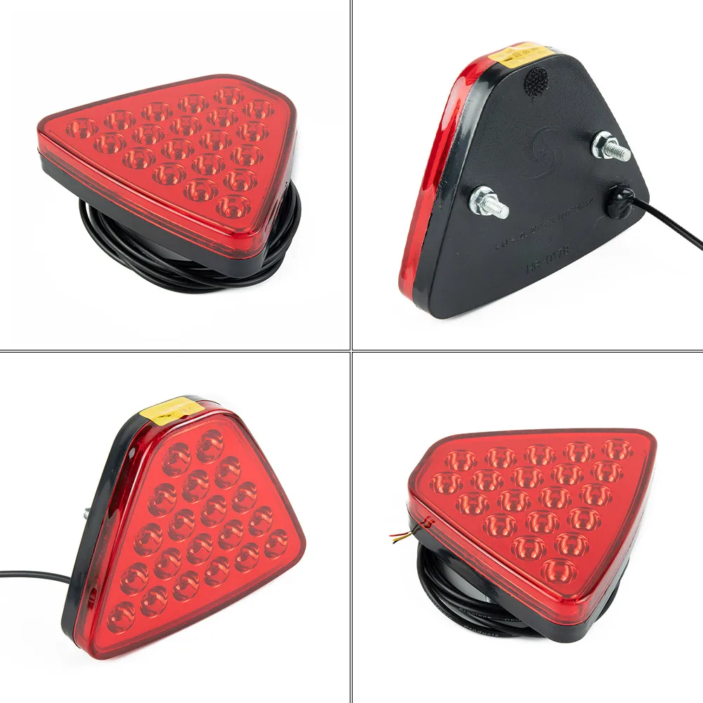 

Practical Durable High Quality LED Light LED Tail Stop Triangle Universal Brake Light Center Brake Light F1 Style