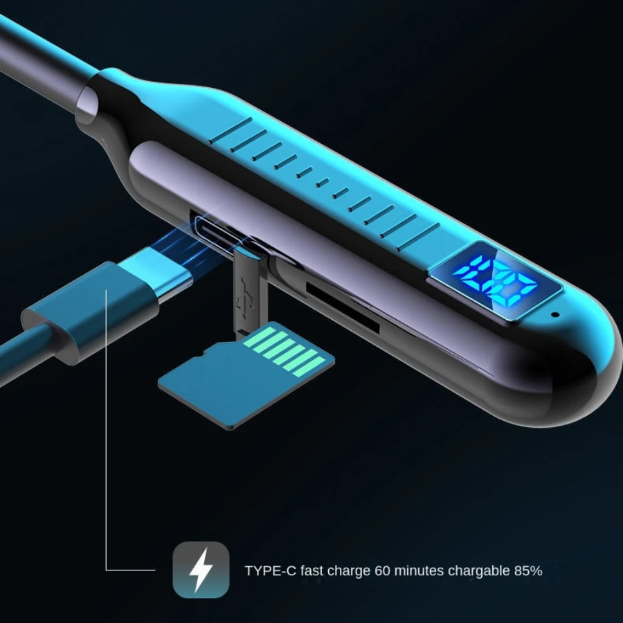 Беспроводные наушники с микрофоном шейным ободом